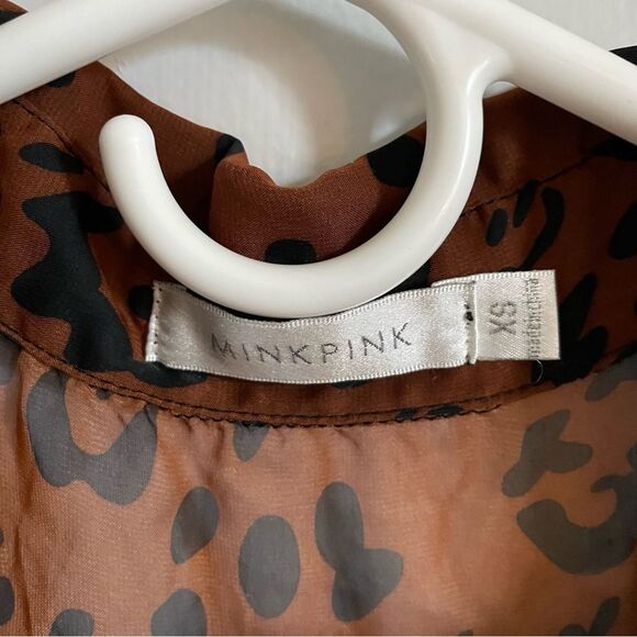 MINKPINK sheer animal print tank | Sz XS - Picture 3 of 4